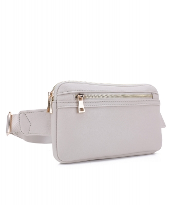 Slim Vegan Leather Fanny Pack FC19515 SAND